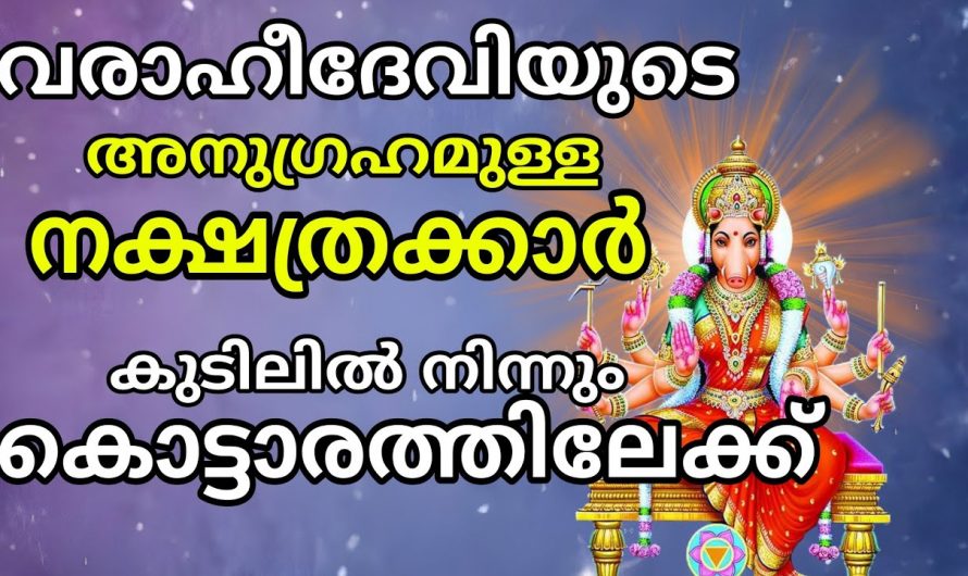 ജീവിതത്തിലെ സകല പ്രശ്നങ്ങളും മാറ്റിത്തരും വരാഹിദേവി.