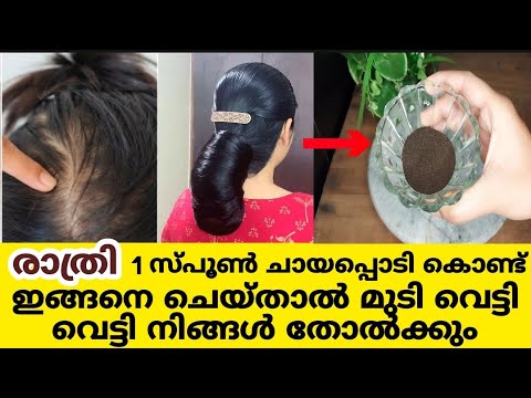 അല്പം ചായപ്പൊടിയും ഒന്നോ രണ്ടോ ചെമ്പരത്തി ഇലയും മതി നിങ്ങളുടെ മുടി ഇനി പനംകുല പോലെയാകും.