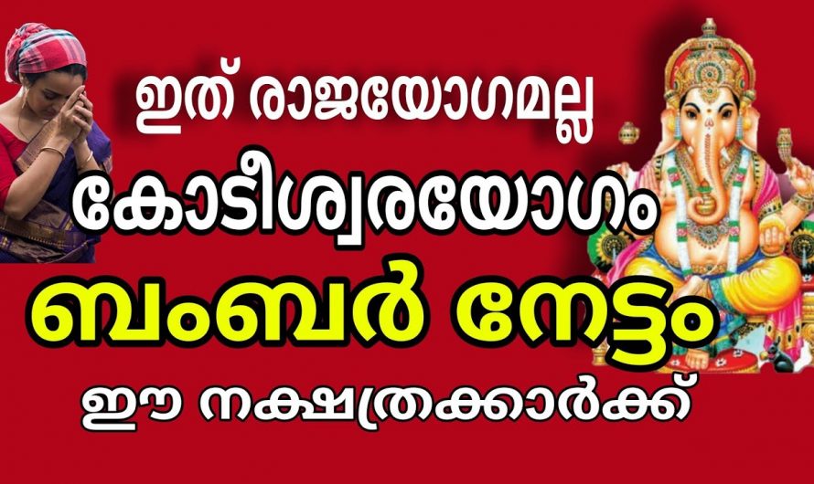 നിങ്ങളും ഈ നക്ഷത്രക്കാരാണോ, ഇനി ഭാഗ്യമല്ല ഇരട്ട ഭാഗ്യമാണ്.