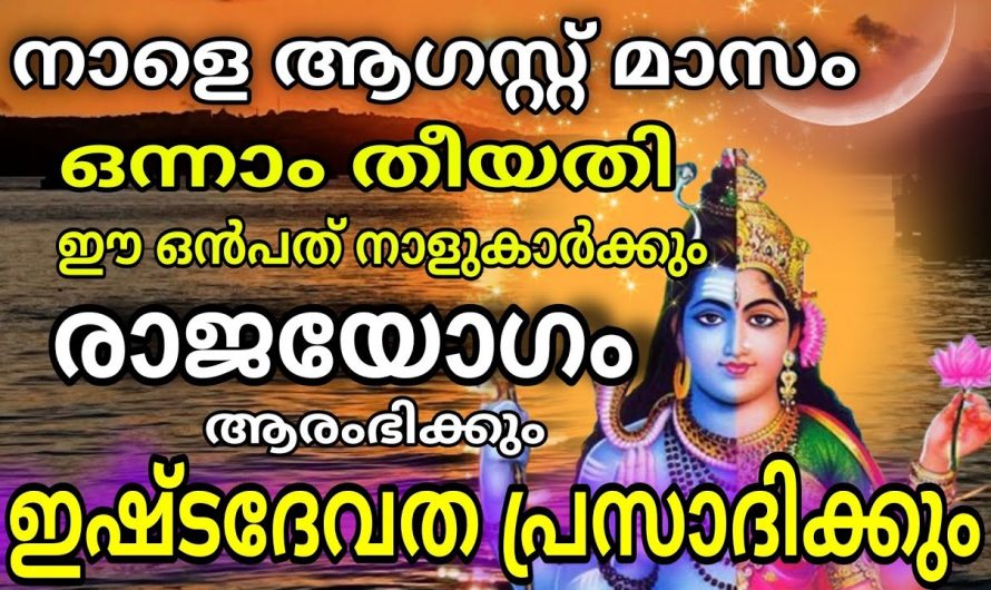 ഇന്ന് രാജയോഗം വന്നുചേരാൻ ഇടയുള്ള ഒൻപത് നക്ഷത്രക്കാർ.