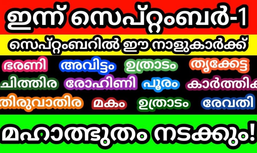 നിങ്ങളും ഈ നക്ഷത്രക്കാരാണ് എങ്കിൽ അല്പം ഒന്ന് സൂക്ഷിക്കണം. സെപ്റ്റംബർ മാസം നിങ്ങൾക്ക് അത്ര അനുയോജ്യമല്ല.