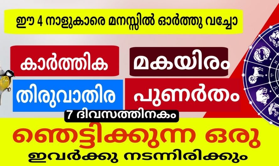 നിങ്ങളും ഈ നാല് നക്ഷത്രത്തിൽ ഏതെങ്കിലും ഒന്നിൽ ജനിച്ചവരാണോ, എങ്കിൽ ഉറപ്പിച്ചോളു സാമ്പത്തികമായ ഉയർച്ച.