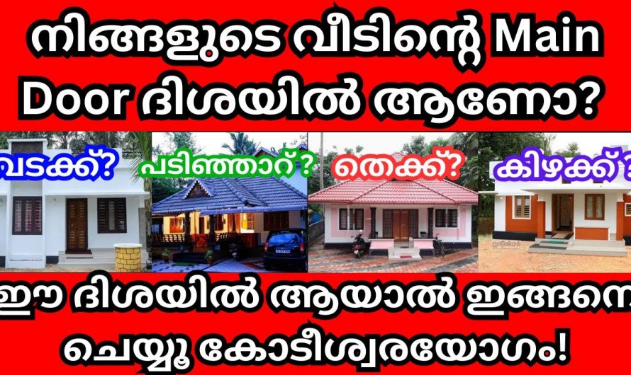 നിങ്ങളുടെ വീടിന്റെ ദർശനം ഈ ഭാഗത്തേക്ക് ആണോ, എങ്കിൽ സർവ്വനാശം ഫലം.