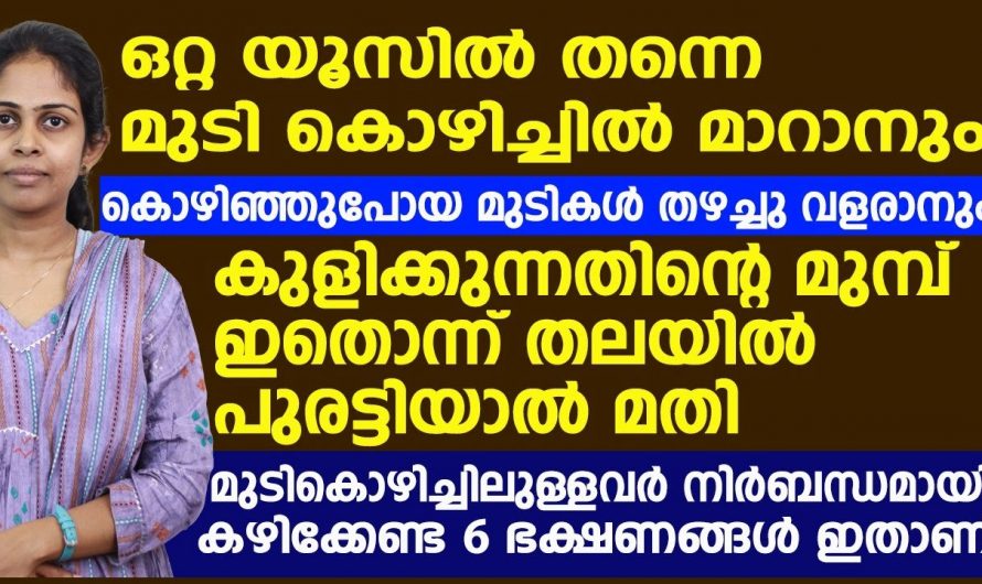 മുടികൊഴിച്ചിൽ ഉള്ളവർ നിർബന്ധമായും ചെയ്യേണ്ട കാര്യങ്ങൾ.