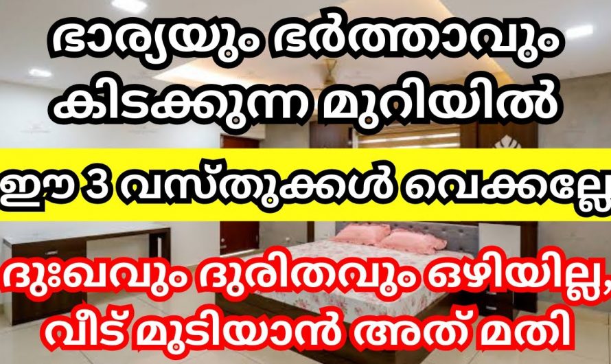 നിങ്ങളുടെ കിടപ്പുമുറിയിൽ ഈ വസ്തുക്കൾ ഉണ്ടായാൽ മതി ദാമ്പത്യം തകരാൻ. ഒരിക്കലും ഇവ നിങ്ങളുടെ കിടപ്പുമുറിയിൽ  സൂക്ഷിക്കരുത്.