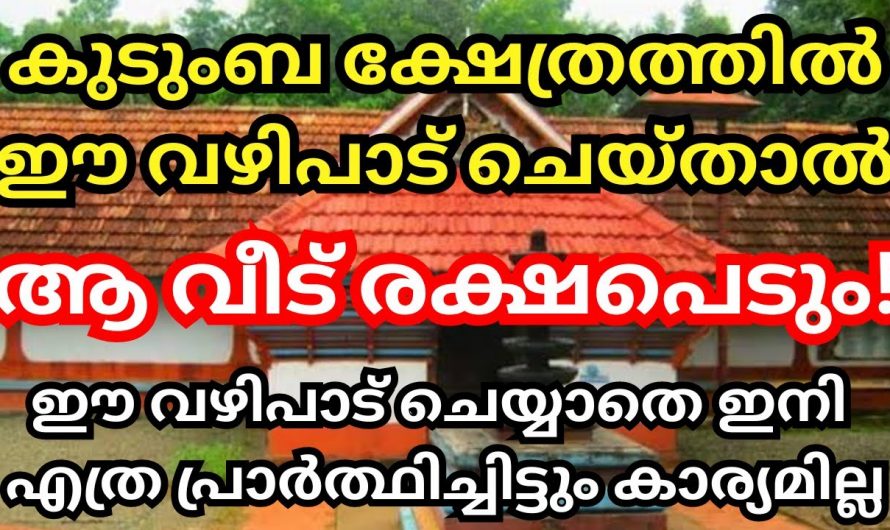 നിങ്ങൾ ഈ കാര്യങ്ങൾ ചെയ്യുന്നില്ലെങ്കിൽ എത്ര വലിയ ക്ഷേത്രത്തിൽ പോയിട്ടും പ്രയോജനമില്ല.