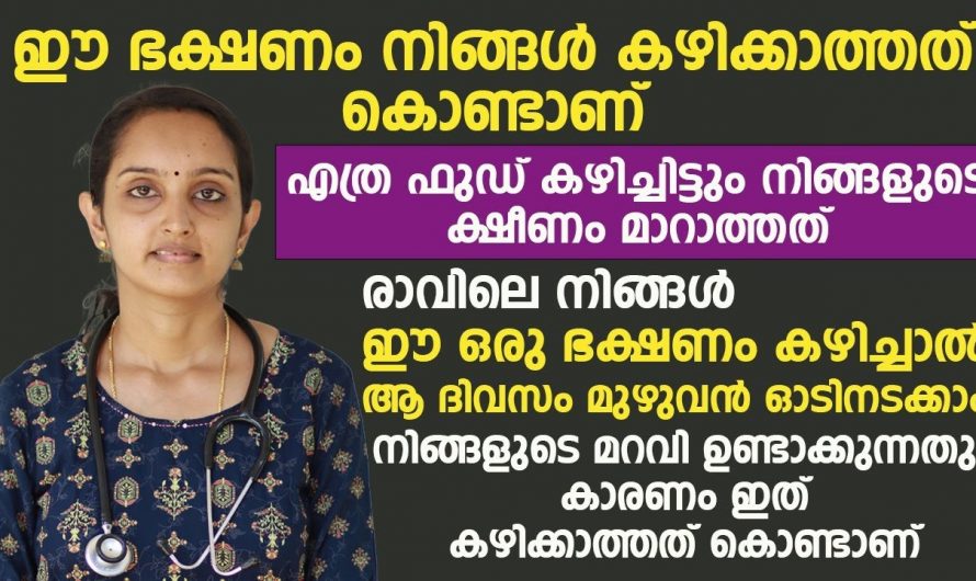 ദിവസം മുഴുവൻ ഉന്മേഷത്തോടെ ഇരിക്കാൻ ഇനി ഈ ഭക്ഷണം കഴിക്കു.