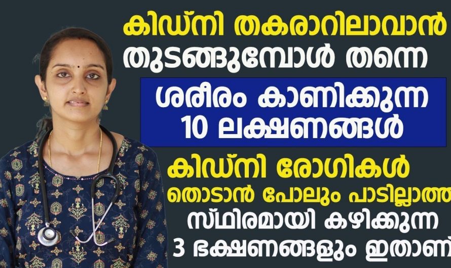 ഈ ലക്ഷണങ്ങൾ നിസാരമാക്കേണ്ട നിങ്ങളുടെ കിഡ്നിയും തകരാറിലാണ്.