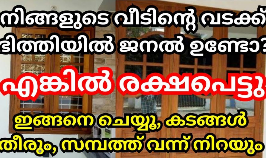 നിങ്ങളുടെ വീടിന്റെ ഏത് ഭാഗത്താണ് ജനൽ ഉള്ളത്.  കടങ്ങൾ മാറാനും സമ്പത്ത് വന്ന് ചേരാനും ഇങ്ങനെ ചെയ്യാം.