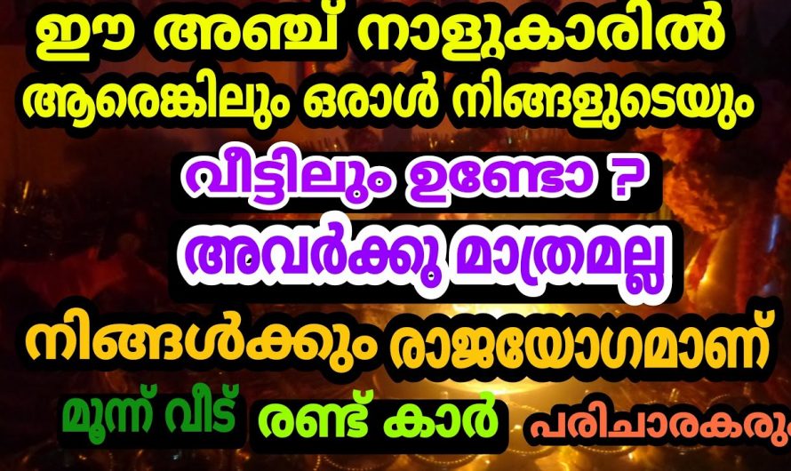 ഇനി ഈ നക്ഷത്രക്കാർ രാജാക്കന്മാരെ പോലെ ജീവിക്കും. നിങ്ങളും ഈ നക്ഷത്രക്കാരാണോ എങ്കിൽ നിങ്ങളുടെ ഭാഗ്യമാണ്.