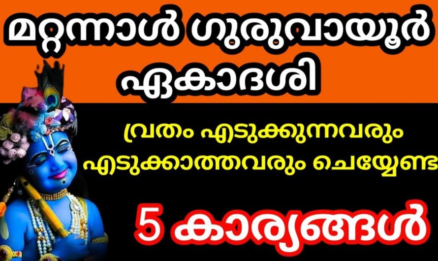 ഗുരുവായൂർ ഏകാദശിക്ക് വ്രതം എടുക്കാറുണ്ടോ ഇല്ലെങ്കിലും ഇനി അനുഗ്രഹം നേടാൻ എളുപ്പമാണ്