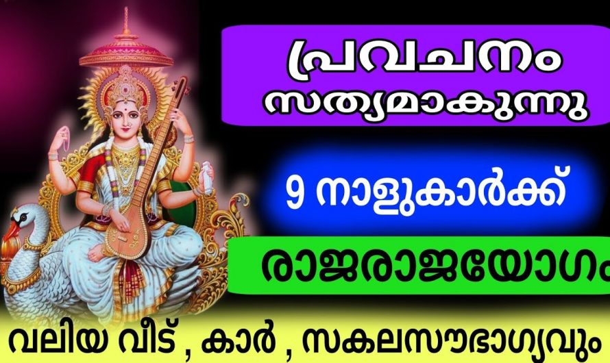 ഇനി ഈ നക്ഷത്രക്കാരെ പിടിച്ചാ കിട്ടില്ല അത്രയേറെ സൗഭാഗ്യത്തിന്റെ നാളുകളാണ്