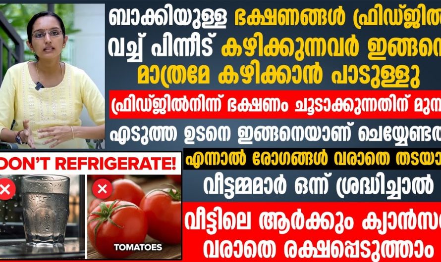 ഇതറിയാതെ ആണോ നിങ്ങളും ഫ്രിഡ്ജിൽ വച്ച് ഭക്ഷണങ്ങൾ ഉപയോഗിച്ചത്