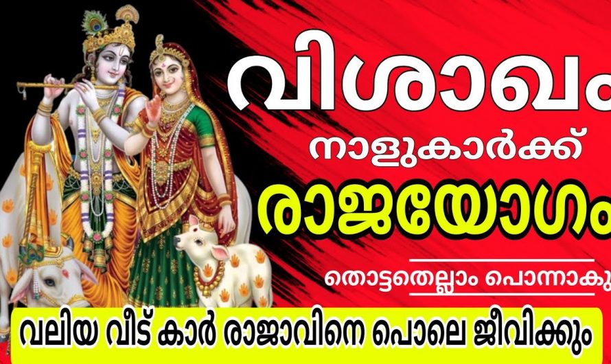 വിശാഖം നക്ഷത്രക്കാരുടെ  രാജയോഗമാണ് ഇത്, ഇത് ആർക്കും വിശ്വസിക്കാനാകാത്ത ഉയർച്ചയാണ്.