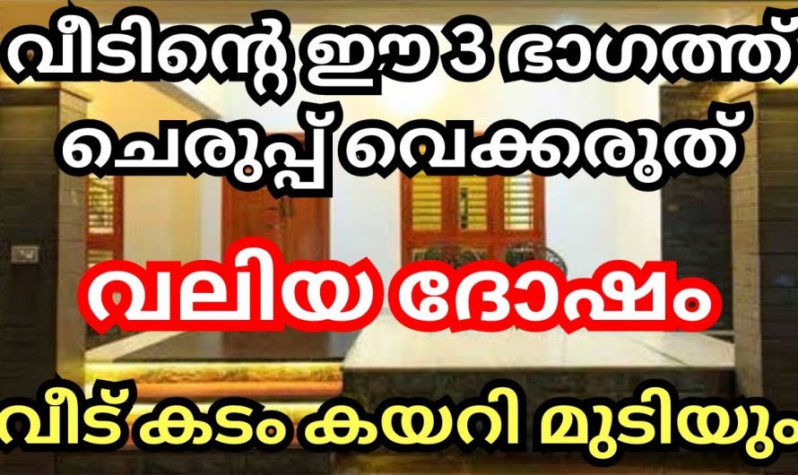 നിങ്ങളുടെ വീട്ടിലും ചെരിപ്പുകൾ സൂക്ഷിക്കുന്നത് ഇങ്ങനെയാണോ എങ്കിൽ സൂക്ഷിക്കു