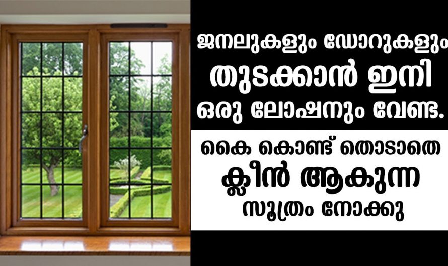 തുണിയും ലോഷനും ഒന്നും വേണ്ട നിങ്ങളുടെ ജനലുകൾ ഇനി വൃത്തിയാകും