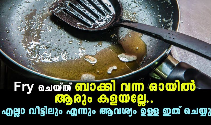 ഇതറിഞ്ഞാൽ ഇനി ബാക്കി വന്ന എണ്ണ കളയേണ്ടതില്ല