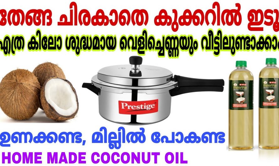 മില്ലിലും പോകണ്ട നാളികേരം ഉണക്കുകയും വേണ്ട ഇനി കുക്കർ ഉണ്ടെങ്കിൽ വെളിച്ചെണ്ണ ഈസിയായി ഉണ്ടാക്കാം