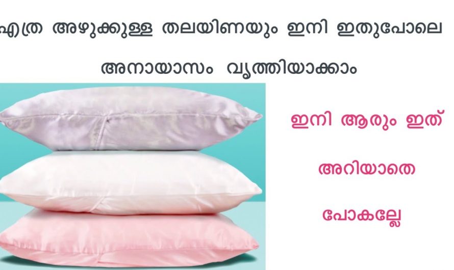 തലയിണ കവർ മാത്രമല്ല തലയിണയും ഇനി സിമ്പിൾ ആയി കഴുകാം