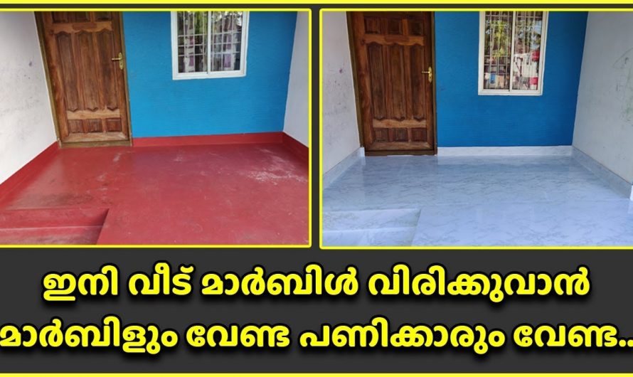 ഇനി വീട് മാർബിൾ ഇട്ടതിനെക്കാൾ മനോഹരമാക്കാം ഒരു പണിക്കാരൻ പോലും വേണ്ട