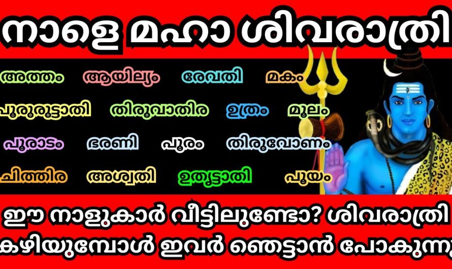 നിങ്ങളുടെ നക്ഷത്രം ഇതാണ് എങ്കിൽ ഇനി പിടിച്ചാൽ കിട്ടില്ല, ഈ ശിവരാത്രി നഷ്ടമാക്കരുത്