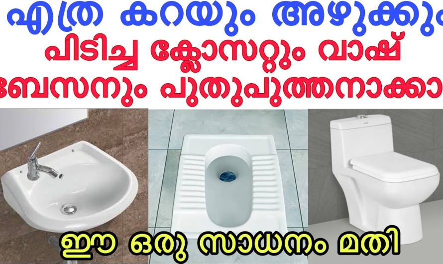 ഇനി ബാത്റൂമും, വാഷ് ബേസിനും വെട്ടിതിളങ്ങാൻ  ഇതുമാത്രം മതി