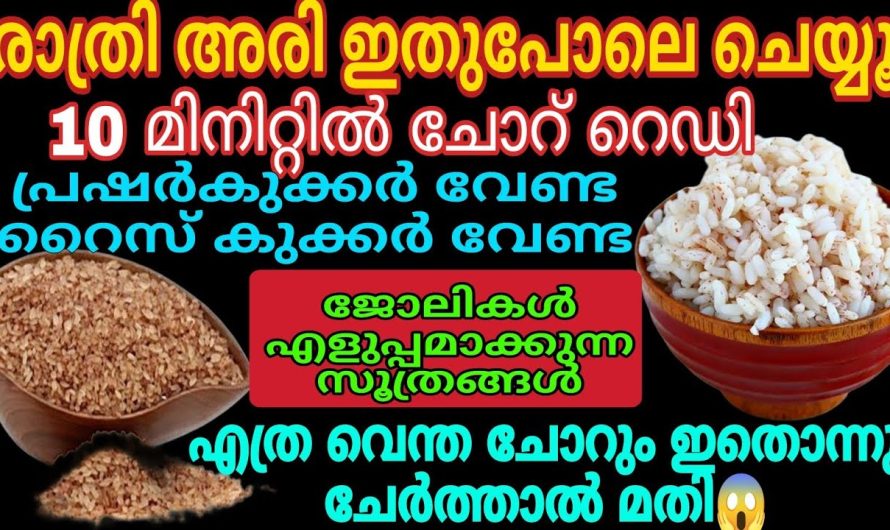 ഇങ്ങനെ ചെയ്താൽ ഇനി ചോറുണ്ടാക്കാൻ വെറും 10 മിനിറ്റ് മാത്രം