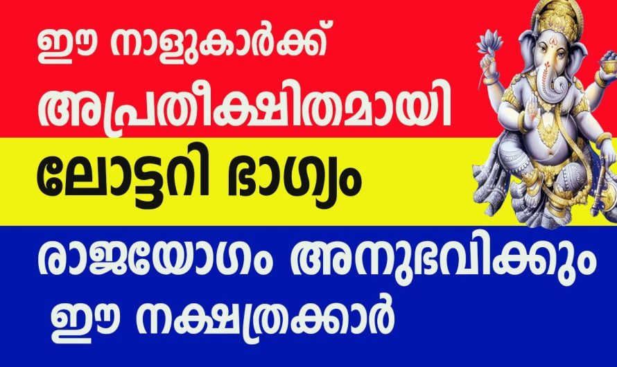 ഇനി വരുമാനത്തെ കുറിച്ച് ചിന്തിക്കേണ്ട നിങ്ങൾക്ക് അപ്രതീക്ഷിത നേട്ടം വന്നുചേരും