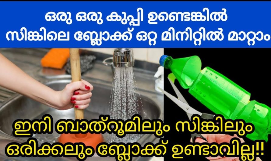 അടുക്കളയിലെ ബ്ലോക്ക് നിങ്ങൾക്കും ഒരു പ്രശ്നമാണോ.