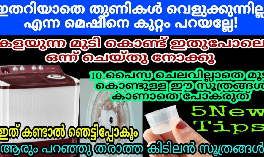 വാഷിംഗ് മെഷീൻ ഉപയോഗിക്കുന്നവർ ഇനി ഉറപ്പായും ഇത് അറിഞ്ഞിരിക്കണം