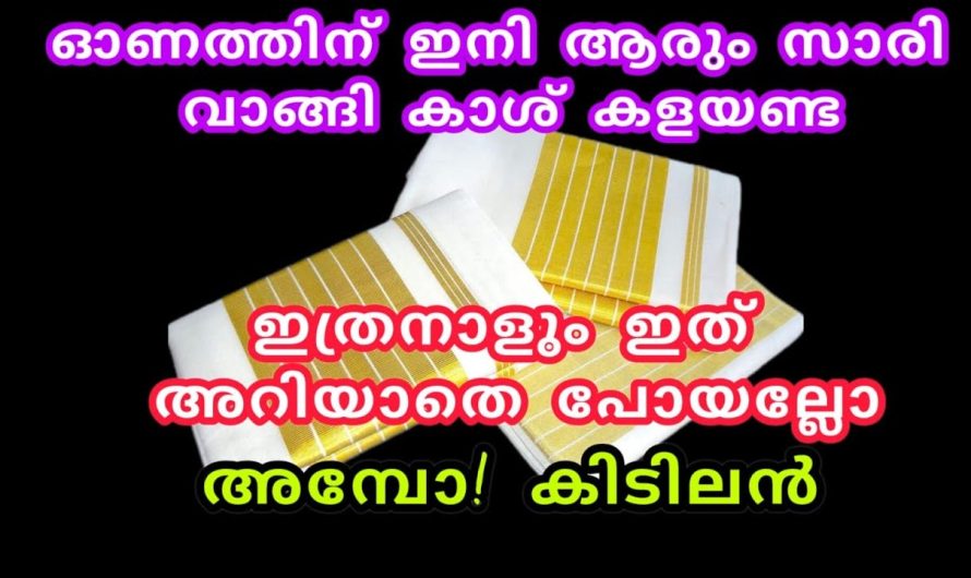 ഈ പഴഞ്ചൻ സെറ്റു മുണ്ടാണ് ഓണത്തിന് നിങ്ങളെ സ്റ്റാർ ആകുന്നത്