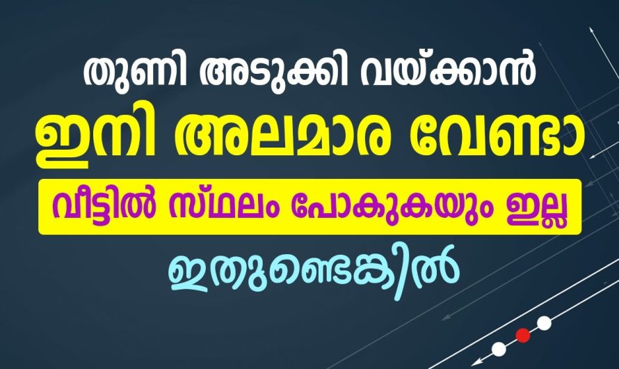 വെറുതെ ഇനി അലമാരയിലെ സ്ഥലം കളയണ്ട