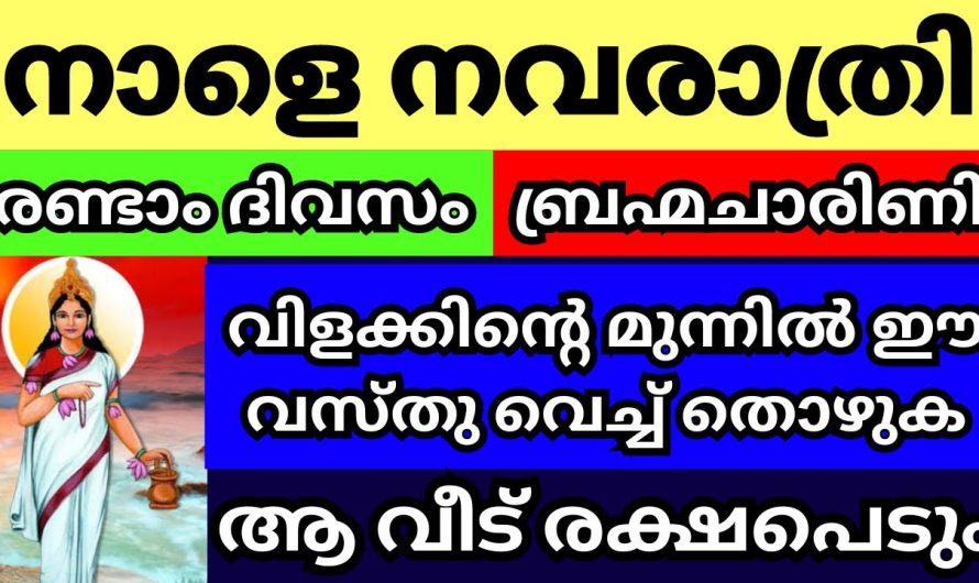 നാളെ നവരാത്രി രണ്ടാം ദിനം വിളക്കു കൊളുത്തുമ്പോൾ ഇങ്ങനെ ചെയ്യു