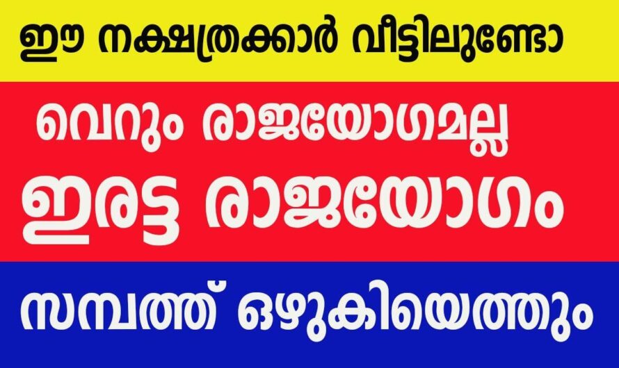 രാജയോഗം എന്നു പറഞ്ഞാൽ പോലും ഇവരുടെ കാര്യത്തിൽ കുറഞ്ഞു പോകും