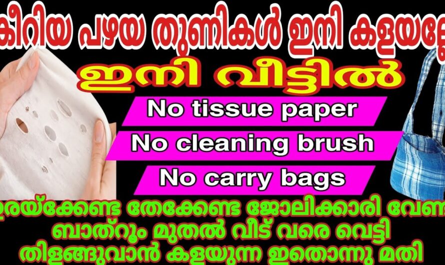 ഇനി പഴയ കീറിയ തുണികൾ വെറുതെ കളയേണ്ട! ഇത് ഒരു തകർപ്പൻ ഐഡിയ