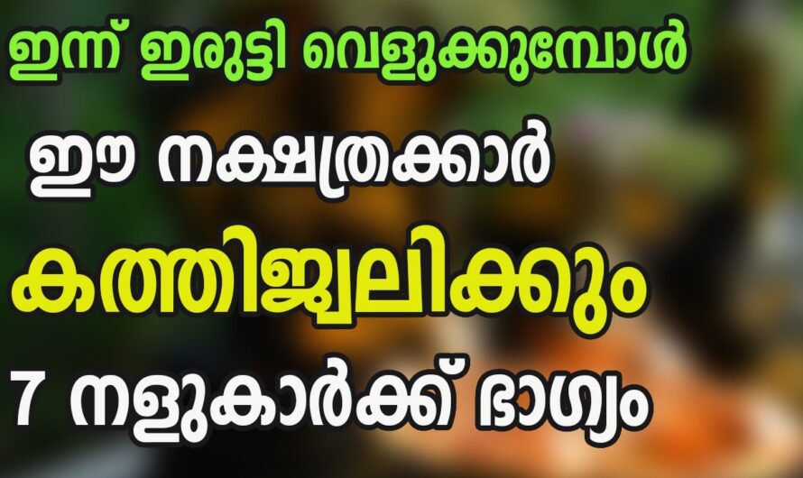 ഈ നക്ഷത്രക്കാരുടെ ജീവിതത്തിൽ ഇനി ഞെട്ടിക്കുന്ന നാളുകൾ, ഇവർ രക്ഷപ്പെടും…