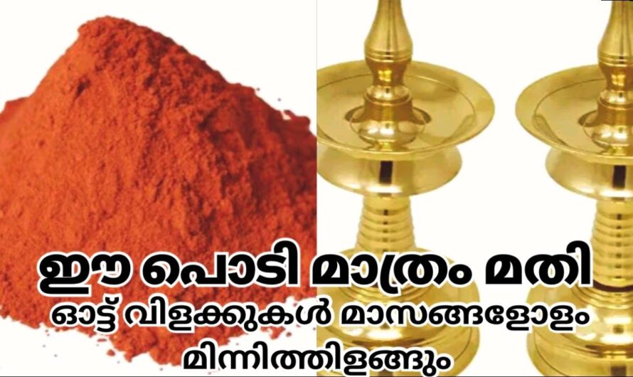 ഇനി വീട്ടിലെ വിളക്കുകൾ വെട്ടി തിളങ്ങും, ഇതൊന്നു തൊട്ടാൽ മതി…