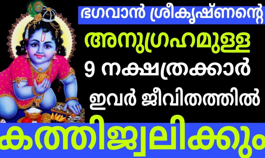 ഭഗവാൻ ശ്രീകൃഷ്ണൻ അനുഗ്രഹിച്ച 9 നക്ഷത്രക്കാർ, ഇവർക്ക് രാജയോഗം….